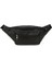 Siyah Unisex Deri Fermuarlı Ayarlanabilir Crossbody Omuz ve Bel Çantası 3