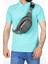 Su Geçirmez Unisex Çanta, Kumaş, Kulaklık Çıkışlı, Omuz ve Bel Askılı, Gri 6