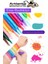 Yüz Boyası 6 Renk 1 Paket Face Paint Çevirmeli Yüz Kalemi Kolay Temizlenen Canlı Renkler 3