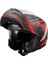 Strobe 2 Phantom Mat Tıtanıum-Gri-Kırmızı Kask 3