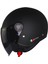 Motosiklet Yarım Kask Güneş Vizörlü Ece 22.06 Motor Kaskı Mat Black 1