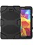 Ağır Hizmet Tipi Silikon Pc Hibrit Kılıf Klip Kickstand Combo Shell Samsung Galaxy Tab A 10.1(2016)T580 T585-BLACK (Yurt Dışından) 2