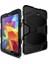 Ağır Hizmet Tipi Silikon Pc Hibrit Kılıf Klip Kickstand Combo Shell Samsung Galaxy Tab A 10.1(2016)T580 T585-BLACK (Yurt Dışından) 5