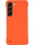 Samsung Galaxy S21+ 5g Çerçevesiz Geri Kapak Sert Pc Sert Pc Cilt Dokunma Şok Geçirmez Cep Telefonu Vaka-Orange (Yurt Dışından) 1