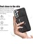 Samsung Galaxy S21+ 5g Kılıf Pu+ Tpu Kart Çantası 2 Askılı Cep Telefonu Kılıfı-Siyah (Yurt Dışından) 5