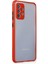 Samsung Galaxy A72 Kılıf Miami Şeffaf Silikon - Kırmızı 1