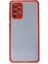 Samsung Galaxy A72 Kılıf Miami Şeffaf Silikon - Kırmızı 2