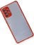 Samsung Galaxy A72 Kılıf Miami Şeffaf Silikon - Kırmızı 3
