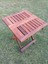 Ahşap Iroko Katlanabilir 60X60 Bahçe ve Balkon Masası 5