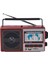 Kırmızı Şarjlı Dünya Radyo Usb, Sd, Fm, Sw3 ile Kullanıma Hazır 1