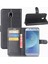 Samsung Galaxy Için J3 (2017) Litchi Cilt Cüzdan Deri Koruma Telefon Muhafazası Stand-Black (Yurt Dışından) 1