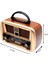Vintage Tasarımlı, Şarjlı, Bluetooth ve Çok Fonksiyonlu Taşınabilir Radyo Kahverengi 4