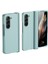 Samsung Galaxy Z Için 5g Telefon Kılıf Anti-Drop Sert Pc Kılıfı Çizgili Tasarım Şok Geçirmez Telefon Kapak Baby Mavi (Yurt Dışından) 1