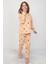 Uzun Kollu %100 Pamuk Kız Çocuk Pijama Takımı Bisiklet Yaka Manşetli 3-8 Yaş 2