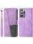 Samsung Galaxy NOTE20 Için Ultra 4g/5g Ttudrch 004 Cilt Deri Deri Ekleme Cüzdan Kapak Rfıd Blomak Koruma Korklama Savaş Folıo Kapalı Stap-Purple Ile (Yurt Dışından) 1