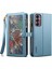 Samsung Galaxy M54 5G/F54 5g Rfıd Engelleme Deri Telefon Kılıfı Fermuarlı Cep Cüzdan Standı Kapak-Mavi (Yurt Dışından) 1