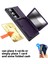 Samsung Galaxy S24 Ultra Kılıf Pc+Tpu Kart Yuvası Telefon Kapağı Dahili Makyaj Aynası-Koyu Mor+Siyah (Yurt Dışından) 2