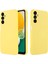 Samsung Galaxy M54 5G/F54 5g Sıvı Silikon Arka Kapak Yumuşak Astar-Sarı (Yurt Dışından) 2