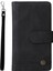 Baskı Stripes Pu Deri Deri Şok Geçirmez Telefon Kapağı Fermuarı Cep Çok Kart Yuvaları Samsung Galaxy S22 Ultra 5g-Black Için Koruyucu Kılıf (Yurt Dışından) 2