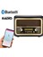 Büyük Boy Ahşap Retro Bluetooth Radyo, Şık ve Nostaljik Tasarım 1