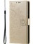 Manyetik Toka Baskı Mandala Çiçek Deri Kabuk Telefon Cüzdan Stand Samsung Galaxy S22 Ultra 5g-Gold Için Kayış (Yurt Dışından) 2