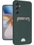 Samsung Galaxy S24 Fe Kılıf Kelvin Kartvizitli Silikon - Koyu Yeşil 1