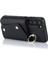 Samsung Galaxy S24 Için Crossbody Telefon Kılıfı Kabuk Yüzük Kickstand Pu Deri Kaplamalı Tpu Kapak-Siyah (Yurt Dışından) 2