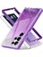 Samsung Galaxy S24 Ultra Cep Telefonu Kılıfı Degrade Tüy Pc + Tpu Kabuk-Mor (Yurt Dışından) 2