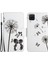 Çapraz Doku Deseni Baskı Pu Deri Koruyucu Telefon Kapak Kılıfı Samsung Galaxy A12-DANDELION Için Stand Cüzdanı (Yurt Dışından) 1