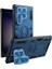 Samsung Galaxy S24 Ultra Pc+Tpu Telefon Kılıfı, Kamera Kapaklı Armor Prop Kılıfı-Mavi (Yurt Dışından) 1