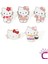 5'li Hello Kitty Tasarım Rozet Pin Broş Seti - Hediyelik Çocuk Aksesuar Arkadaşa Çanta Yaka Iğnesi 1