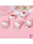 5'li Hello Kitty Tasarım Rozet Pin Broş Seti - Hediyelik Çocuk Aksesuar Arkadaşa Çanta Yaka Iğnesi 5