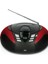 Kırmızı Taşınabilir Fm Radyo, CD ve USB Oynatıcı 2