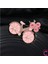 Pembe Çiçekli Kristal Taşlı Incili Bisiklet Tasarım Broş - Hediyelik Tatil Elbise Yaka Iğnesi Broşu 4