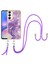 Samsung Galaxy A05S 4g Cep Telefonu Kılıfı Tpu Şok Emici Kapak ile Ayarlanabilir Kordon-Mor 002 Için (Yurt Dışından) 1