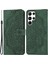 Samsung Galaxy S23 Için Ultra Pu Deri Yumuşak Tpu Folio Flip Cover Strap-Green ile Baskılı Mandala Çiçek Cüzdan Telefon Kılıfı (Yurt Dışından) 1