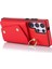 Samsung Galaxy S24 Ultra Kılıf Cüzdan Fermuar Çizilmez Pu Deri+Tpu Telefon Koruyucu-Kırmızı (Yurt Dışından) 2