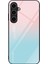 Samsung Galaxy A55 5g Cep Telefonu Kılıfı Için Drop-Proof Tpu+Pc+Temperli Cam Baskılı Desen Kapak-Degrade Pembe Mavi (Yurt Dışından) 1