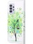 3D Desen Baskı Çapraz Doku Deri Deri Cüzdan Stand Kılıf Kılıfı Samsung Galaxy A32 4g (Avrupa Versiyonu) -Green Tree (Yurt Dışından) 3