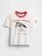 Kadın Beyaz Rolling Stones Relaxed Grafik T-Shirt 2