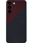 Samsung Galaxy S23+ Cep Telefonu Kılıfı Için 1500D Kaba Doku Renk Ekleme Aramid Elyaf Hassas Lens Kesme Kapağı-Kırmızı + Siyah (Yurt Dışından) 1