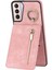 Samsung Galaxy S21+ 5g Kılıf Için Rfıd Engelleme Pu+ Kart Yuvalı Tpu Telefon Kapağı-Pembe (Yurt Dışından) 1