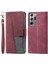 Samsung Galaxy NOTE20 Için Ultra 4g/5g Ttudrch 004 Cilt Deri Deri Ekleme Cüzdan Kapak Rfıd Blomak Koruma Koruma Katlama Stand Folio Kapak Kayış-Wine Red ile (Yurt Dışından) 1