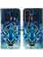 Katmalı Desenli Cüzdan Standı Deri Telefon Kılıfı Samsung Galaxy A13 5g Için Anti-Damla Koruyucu Kabuk -Wolf (Yurt Dışından) 1