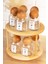 10'lu Ahşap Kapaklı Döner Standlı Cam Baharatlık Seti 300 ml 2