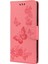 Samsung Galaxy A33 5g Kelebek Çiçeği Için Stand Cüzdan Pembe (Yurt Dışından) 1
