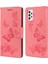 Samsung Galaxy A33 5g Kelebek Çiçeği Için Stand Cüzdan Pembe (Yurt Dışından) 2