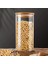 Borosilkat Cam Baharatlık Seti, Bambu Kapak, Saklama Kabı, 1250 Cc, 4'lü, 9X20 cm 2