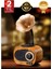 Kahverengi Mini Nostaljik Radyo ve Hoparlör, Bluetooth, Usb, Sd Desteği Ile. 1
