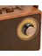 Retro ve Modern Radyo, Usb, Bluetooth ve Fm Fonksiyonlarıyla Kahverengi 2
